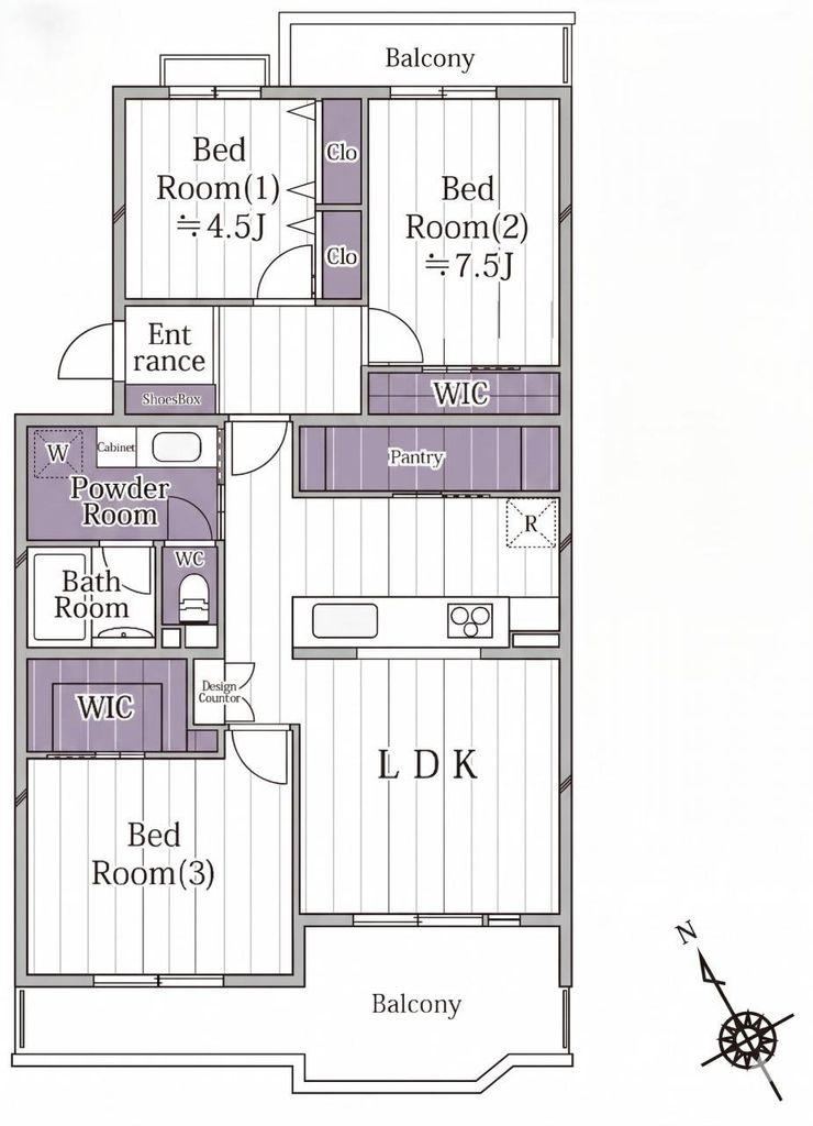 3LDK apartment in Inzai, Chiba - Photo 1