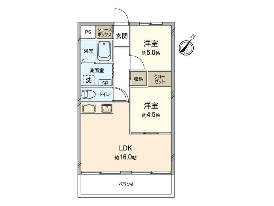 2LDK apartment in Nishiyodogawa Ward, Osaka - Photo 1