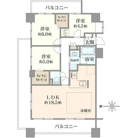 3LDK apartment in Asaka, Saitama - Photo 1