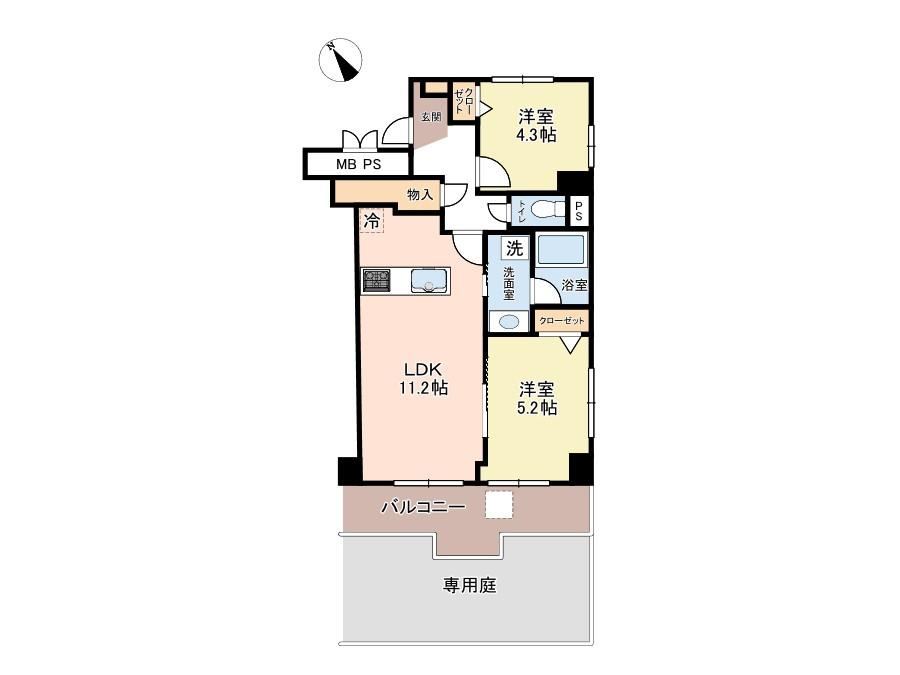 2LDK apartment in Kohoku Ward, Yokohama, Kanagawa - Photo 1