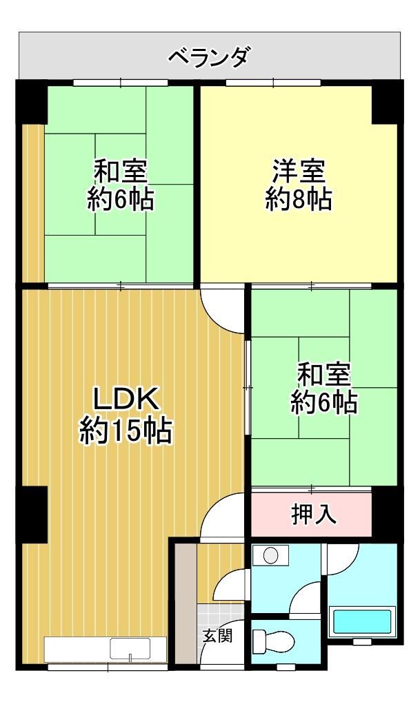 3LDK apartment in Hirano Ward, Osaka - Photo 1