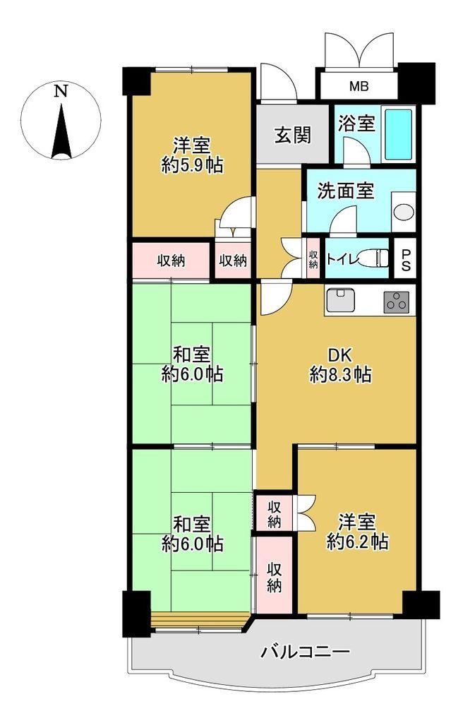 4DK apartment in Akashi, Hyogo - Photo 1