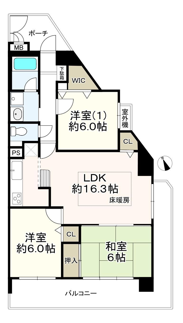 3LDK apartment in Suita, Osaka - Photo 1