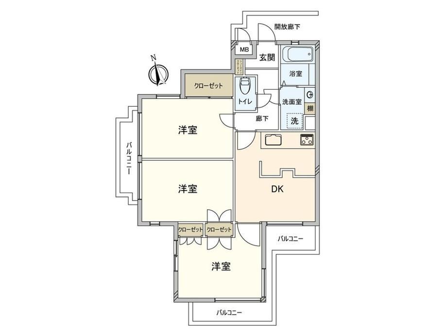 3DK apartment in Inagi, Tokyo - Photo 1