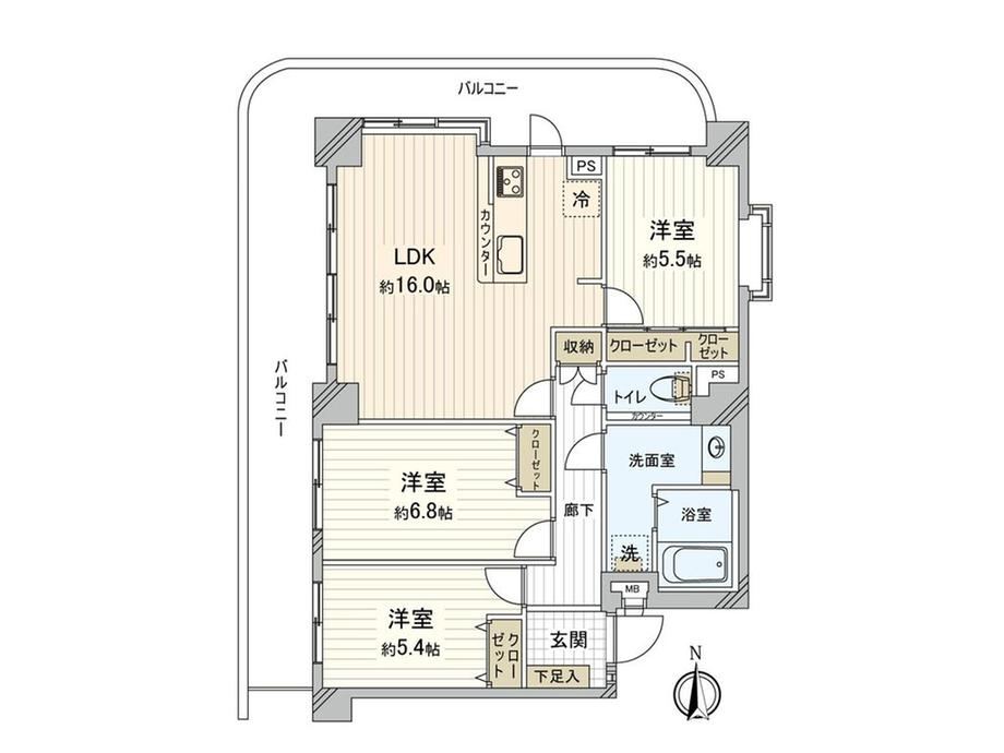3LDK apartment in Tempaku Ward, Nagoya, Aichi - Photo 1