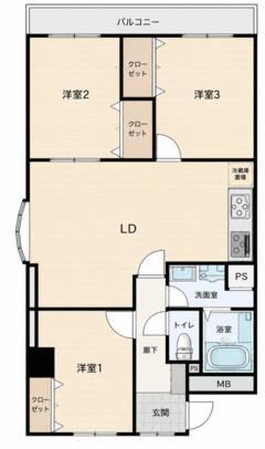3DK apartment in Kasugai, Aichi - Photo 1