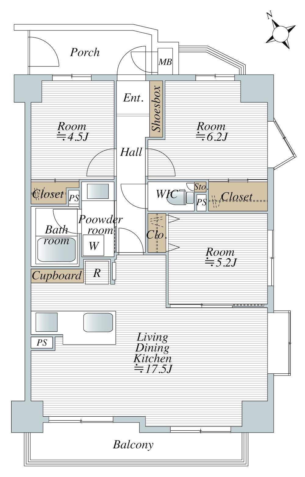 2LDK+S apartment in Ota Ward, Tokyo - Photo 1