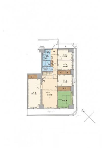 5LDK apartment in Kamagaya, Chiba - Photo 1