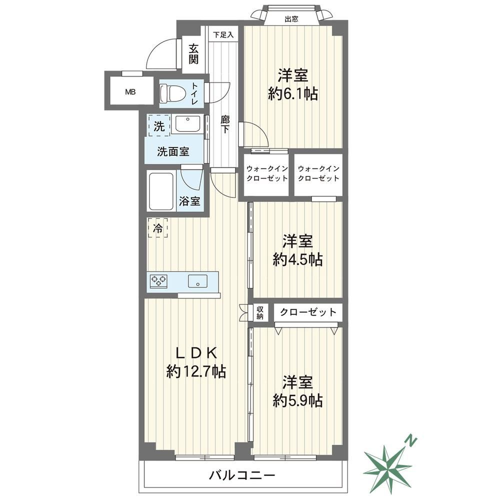 3LDK apartment in Minami Ward, Yokohama, Kanagawa - Photo 1