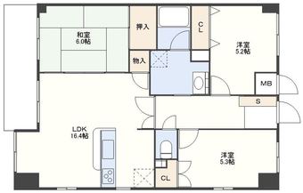 3LDK apartment in Isahaya