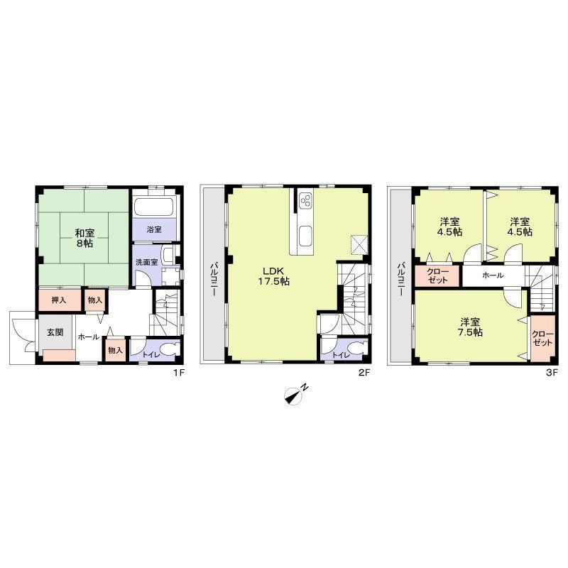 4LDK house in Minato Ward, Osaka - Photo 1