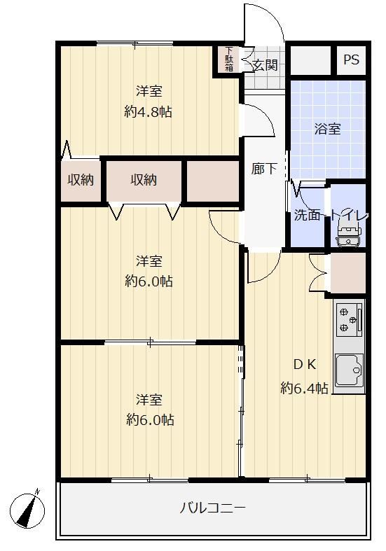 3DK apartment in Toyonaka, Osaka - Photo 1