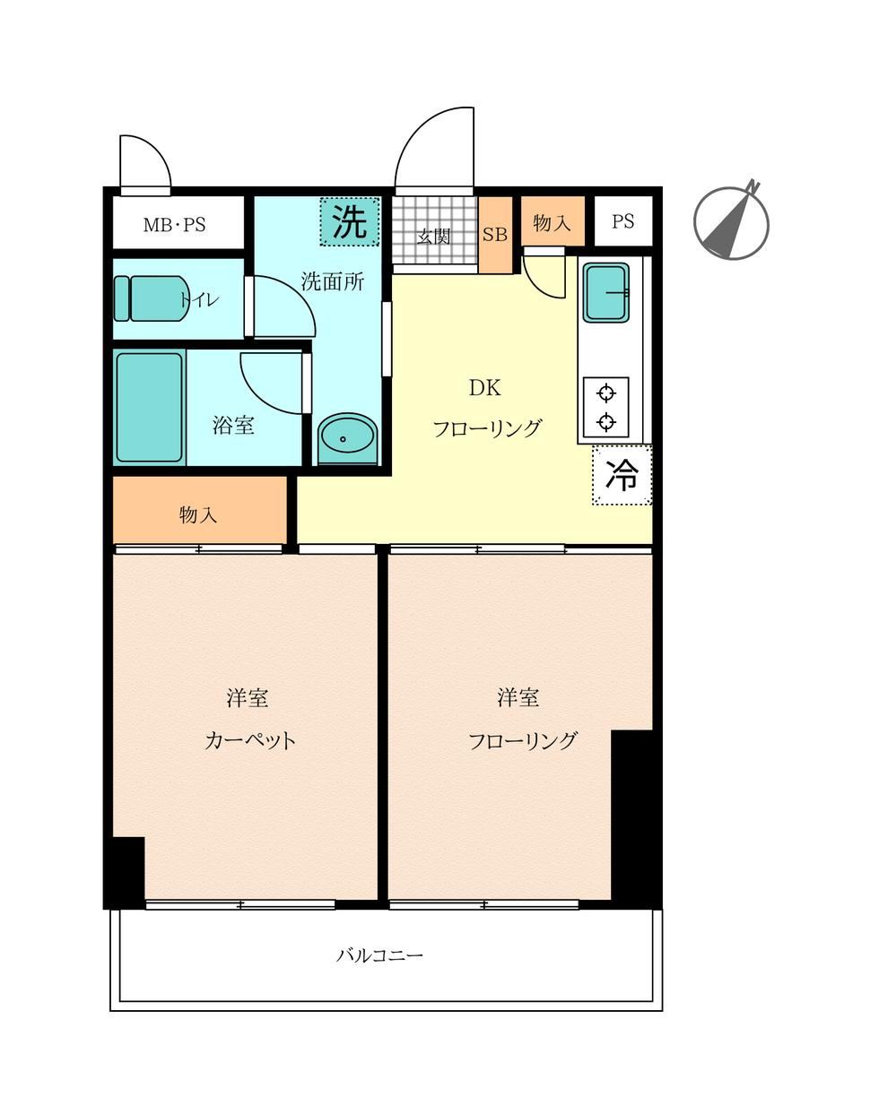 2DK apartment in Shibuya Ward, Tokyo - Photo 1