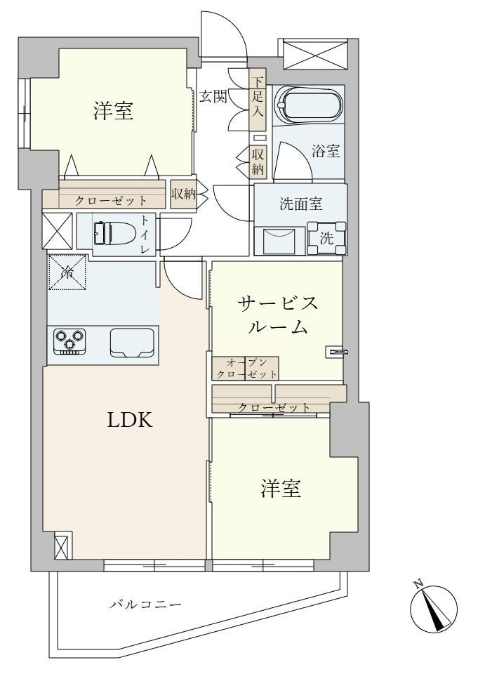 2LDK+S apartment in Meguro Ward, Tokyo - Photo 1