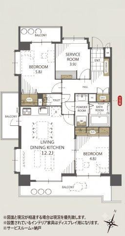 2LDK+S apartment in Minato Ward, Nagoya, Aichi - Photo 1