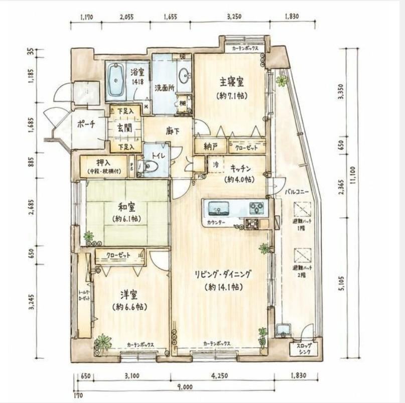 3LDK apartment in Naha, Okinawa - Photo 1