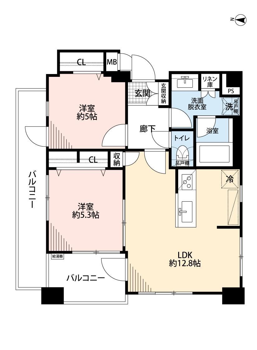 2LDK apartment in Sumida Ward, Tokyo - Photo 1