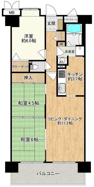 3LDK apartment in Ritto, Shiga - Photo 1