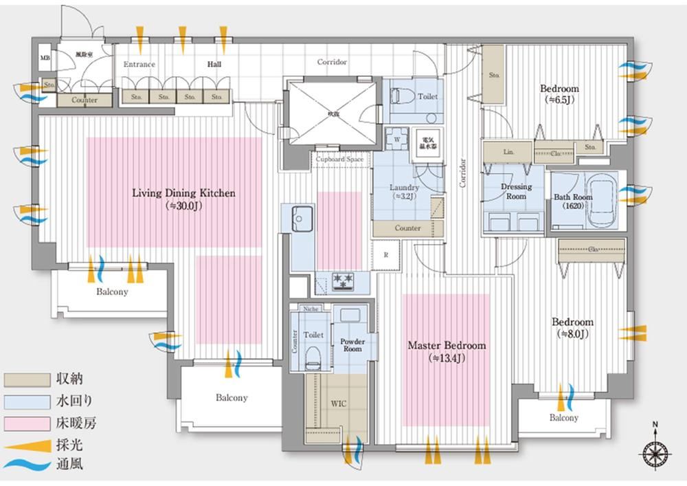 3LDK apartment in Minato Ward, Tokyo - Photo 1