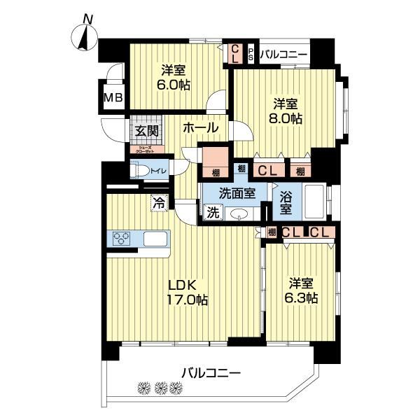 3LDK apartment in Chuo Ward, Sapporo, Hokkaido - Photo 1