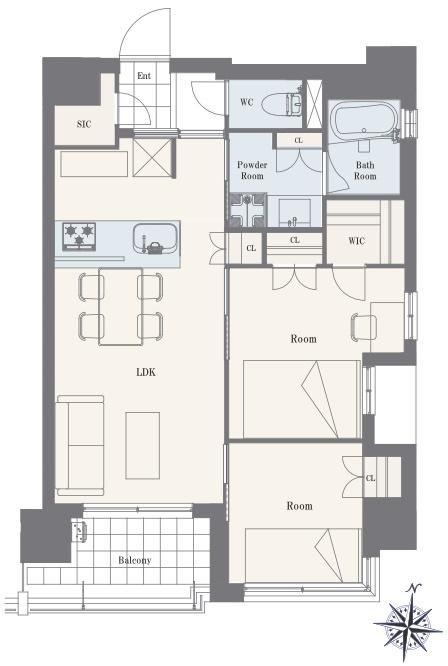 2LDK apartment in Sumida Ward, Tokyo - Photo 1