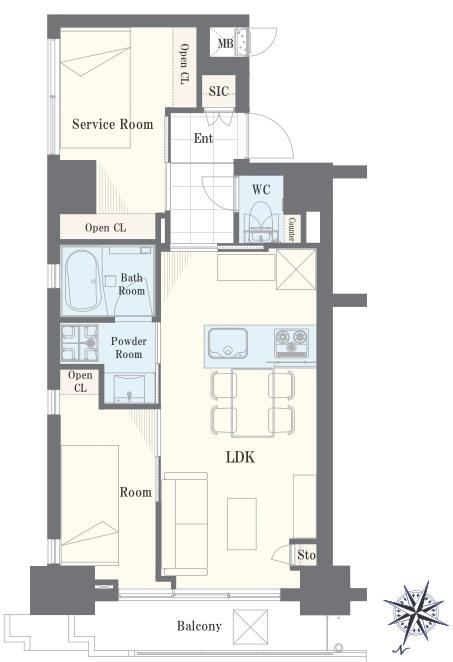 1LDK+S apartment in Chiyoda Ward, Tokyo - Photo 1