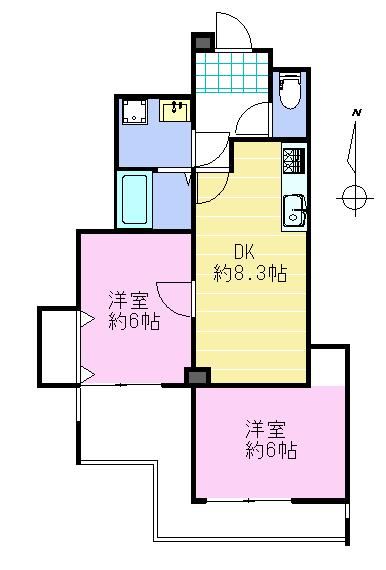 2DK apartment in Naha, Okinawa - Photo 1
