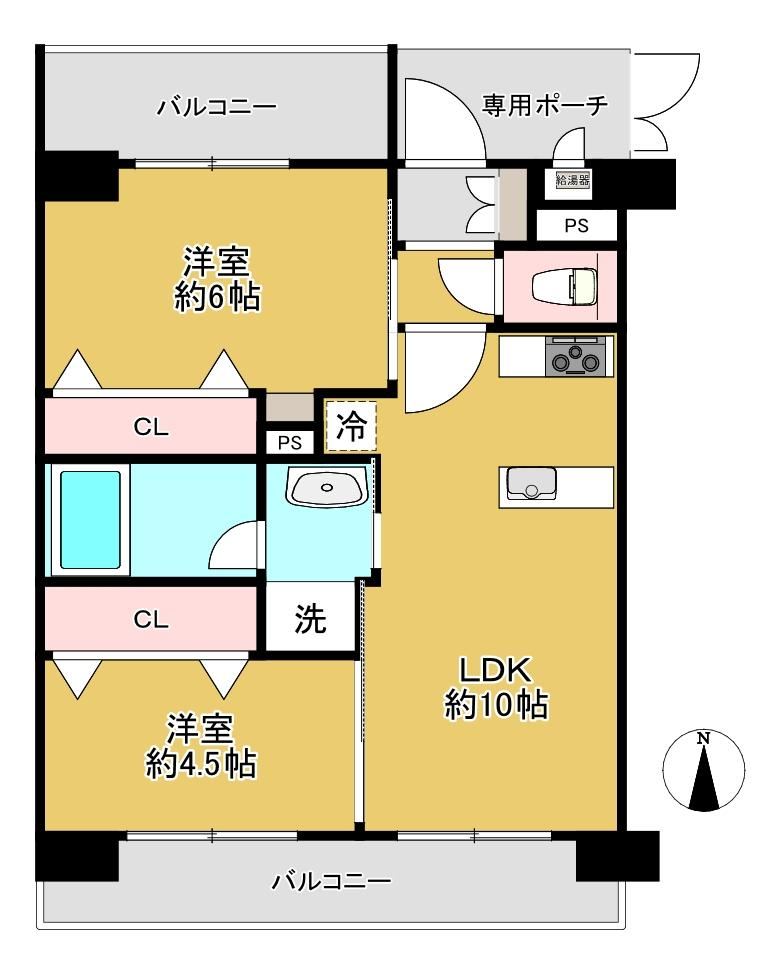 2LDK apartment in Kita Ward, Osaka - Photo 1
