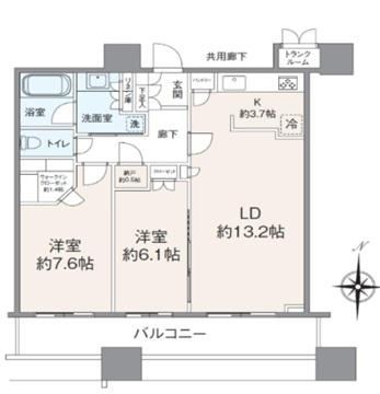 2LDK apartment in Shinagawa Ward, Tokyo - Photo 1