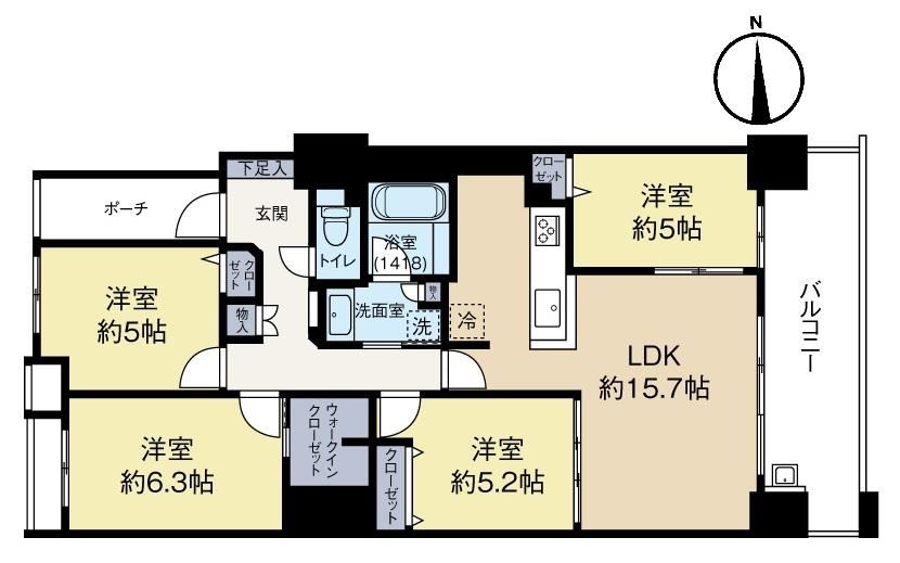 4LDK apartment in Higashi Ward, Sakai, Osaka - Photo 1