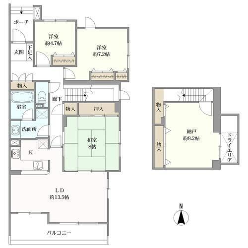 3LDK+S apartment in Kawanishi, Hyogo - Photo 1