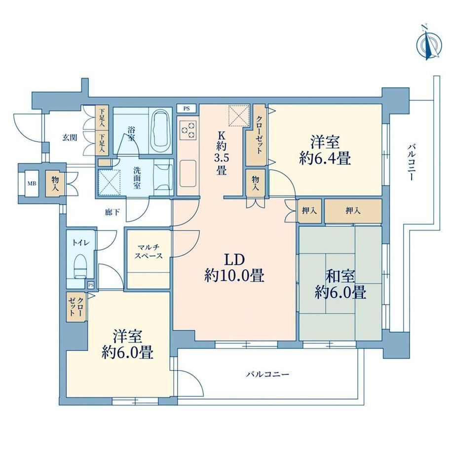 3LDK apartment in Warabi, Saitama - Photo 1