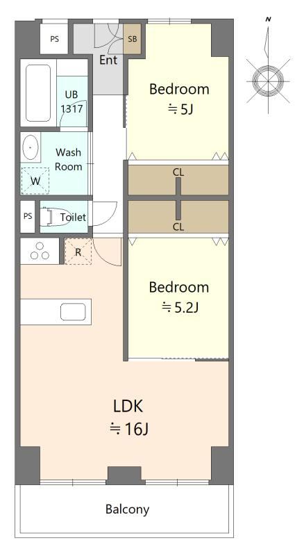2LDK apartment in Konohana Ward, Osaka - Photo 1