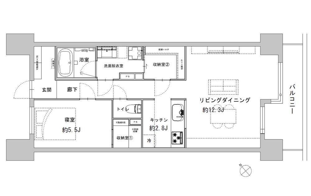 1LDK+S apartment in Kita Ward, Tokyo - Photo 1