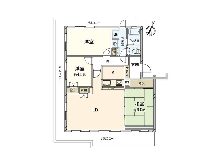 3LDK apartment in Konan Ward, Yokohama, Kanagawa - Photo 1