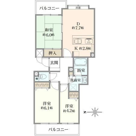 3LDK apartment in Katsushika Ward, Tokyo - Photo 1