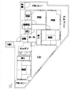 4LDK apartment in Atsuta Ward, Nagoya, Aichi - Photo 1