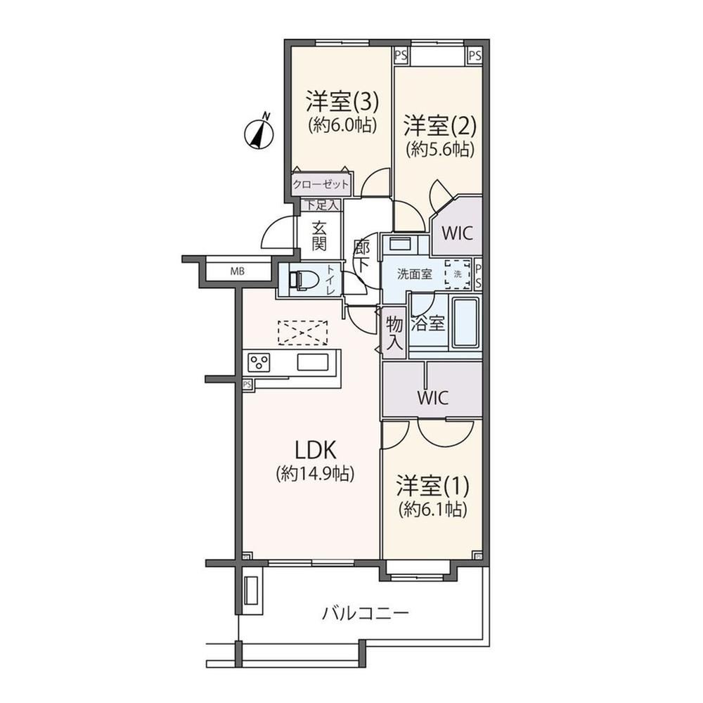 3LDK apartment in Miyamae Ward, Kawasaki, Kanagawa - Photo 1