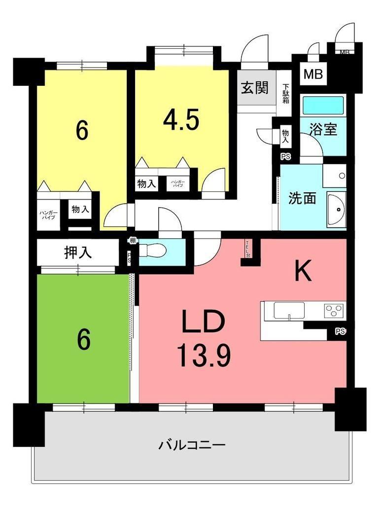 3LDK apartment in Kariya, Aichi - Photo 1