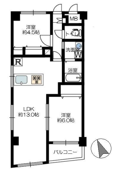 2LDK apartment in Shinagawa Ward, Tokyo - Photo 1