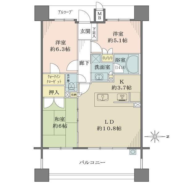 3LDK apartment in Joto Ward, Osaka - Photo 1