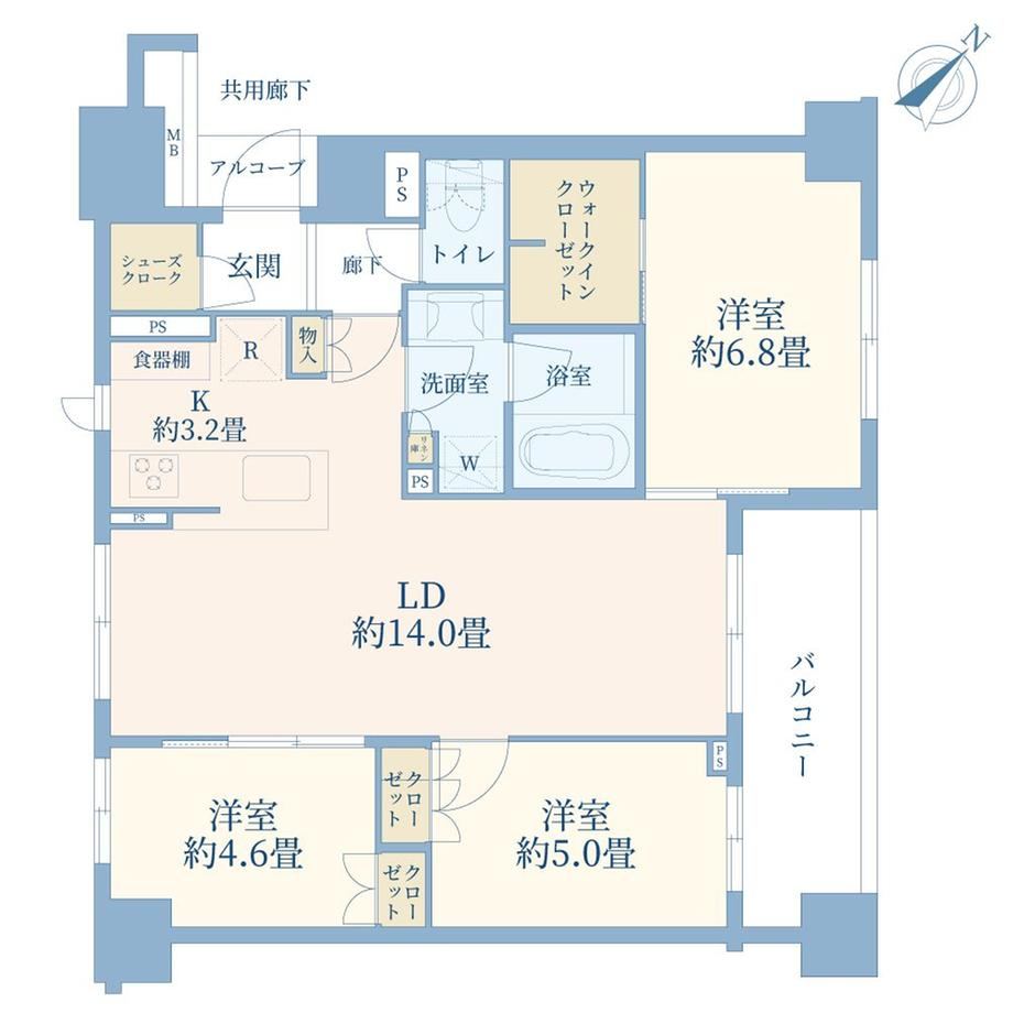 3LDK apartment in Chiyoda Ward, Tokyo - Photo 1