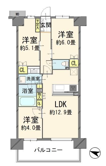 3LDK apartment in Kawaguchi, Saitama - Photo 1