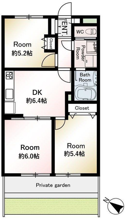 3DK apartment in Nerima Ward, Tokyo - Photo 1