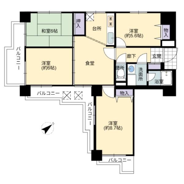 4DK apartment in Chikusa Ward, Nagoya, Aichi - Photo 1