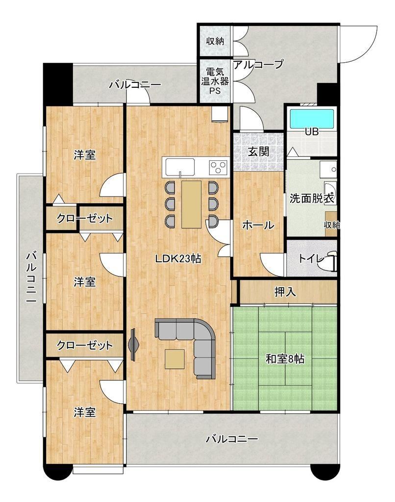 4LDK apartment in Shimonoseki, Yamaguchi - Photo 1