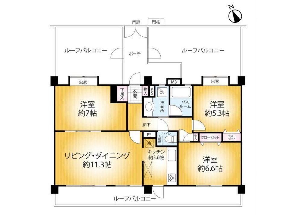 3LDK apartment in Hanamigawa Ward, Chiba - Photo 1