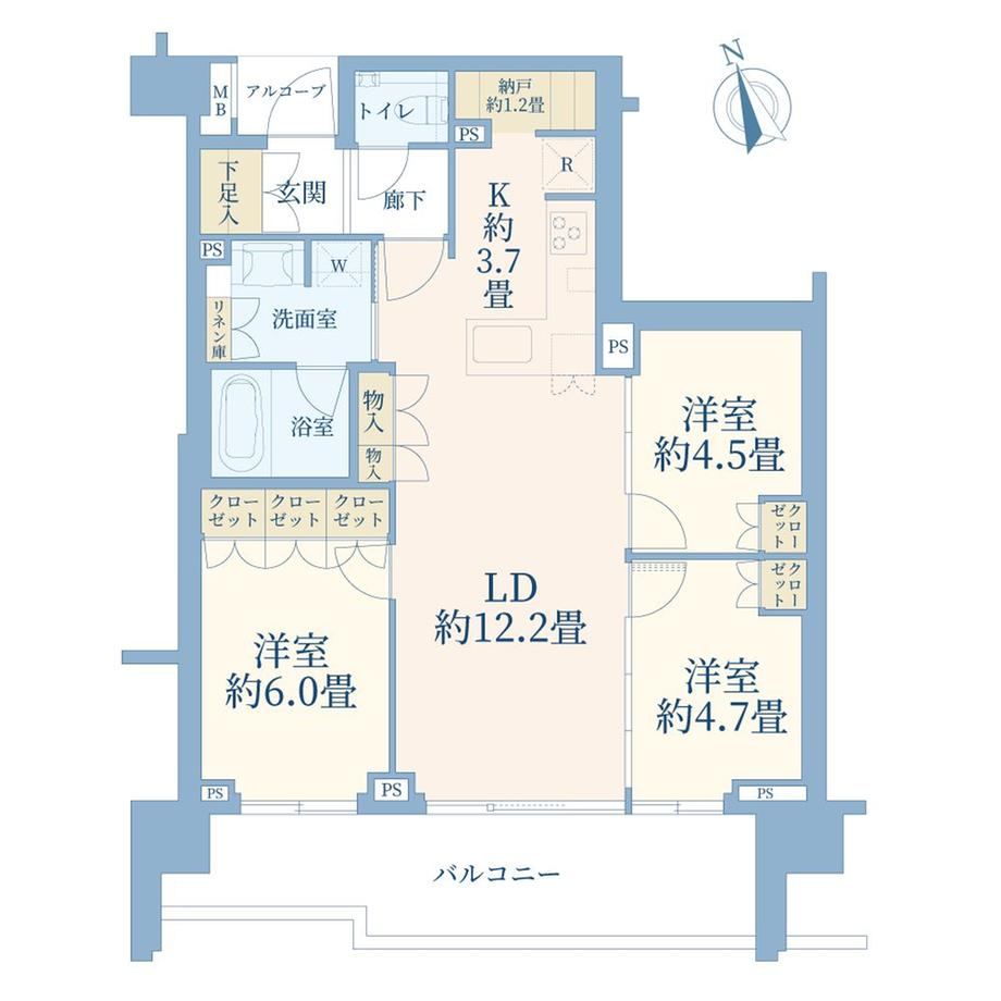 3LDK apartment in Tsuzuki Ward, Yokohama, Kanagawa - Photo 1