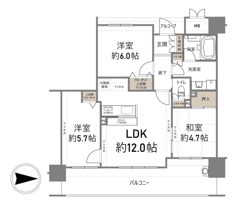 3LDK apartment in Yao, Osaka - Photo 1