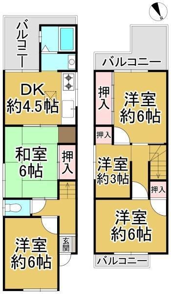 5DK house in Sakai Ward, Sakai, Osaka - Photo 1